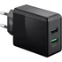 Kép 2/2 - Goobay Dual USB Wall Quick Charge Black