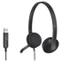 Fejhallgató, mikrofonnal, USB csatlakozás, LOGITECH 