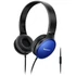 Kép 2/4 - Panasonic RP-HF300ME-A mikrofonos fekete-kék fejhallgató