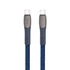 Kép 8/11 - USB kábel, USB-C - USB-C, 1,2 m, RIVACASE "PS6105", kék