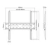 Kép 13/13 - Stell SHO 4210 32"-55" VESA 400x400 slim fix fali konzol