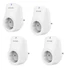 Kép 3/3 - Tenda SP6 EU Beli Smart Wi-Fi Plug (4 Pack) White