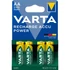 Kép 6/6 - Tölthető elem, AA ceruza, 4x2100 mAh, előtöltött, VARTA "Power"